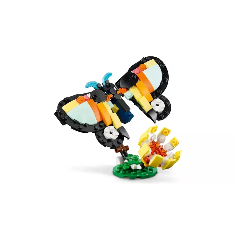 Stavebná hračka LEGO Creator 3-in-1 Divé zvieratá tropický tukan set 31173