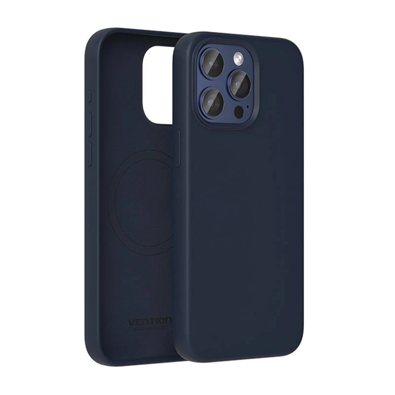 Ochranné puzdro zo silikónu Vention KUFL0-40 pre iPhone 15 Pro Max, modré
