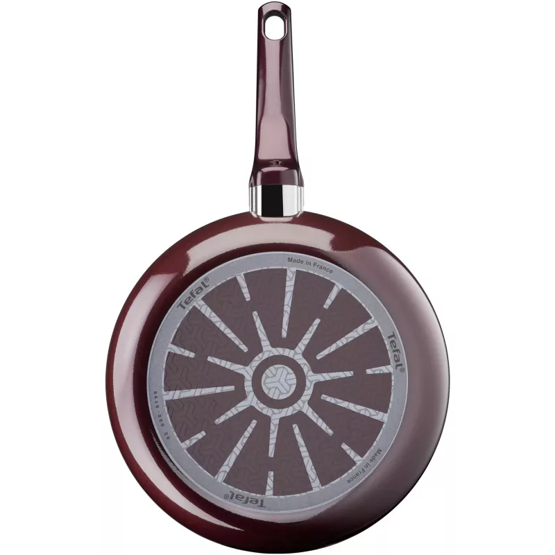 Univerzálna panvica Tefal Resist Intense D52202 20 cm čierna červená