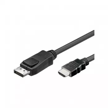 Good Connections HDMI 5 m, 5 m, HDMI, DisplayPort, konektor samec, konektor samec, čierna