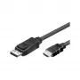 Good Connections HDMI 5 m, 5 m, HDMI, DisplayPort, konektor samec, konektor samec, čierna