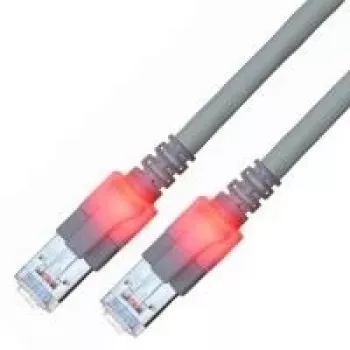 EasyLan saCon DualBoot LED Patch kábel S/FTP Cat.6 5m sivý - Kábel - Sieťový