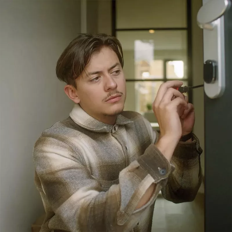Elektronický zámok dverí Shelly LOQED – Smart Lock, čierne prevedenie
