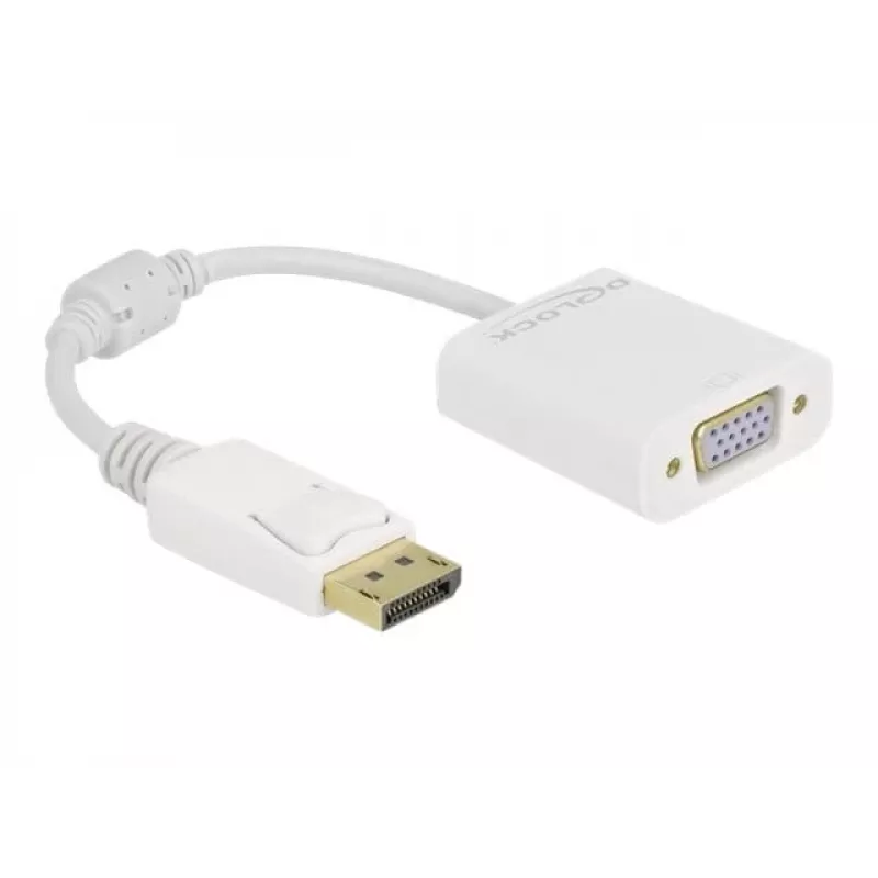 Adaptér DisplayPort 1.2 konektor samec na VGA konektor samica DeLOCK 61007