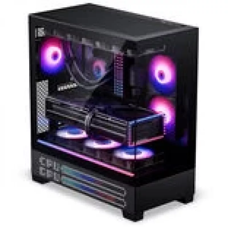 PHANTEKS XT View Matrix PC skriňa, Midi-Tower, E-ATX, temperované sklo, Matrix LED - čierna (PH-XT523VM1_DBK01)