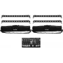Sada LED barov EUROLITE 4x LED BAR-12 QCL RGBW s 2 mäkkými puzdrami a ovládačom