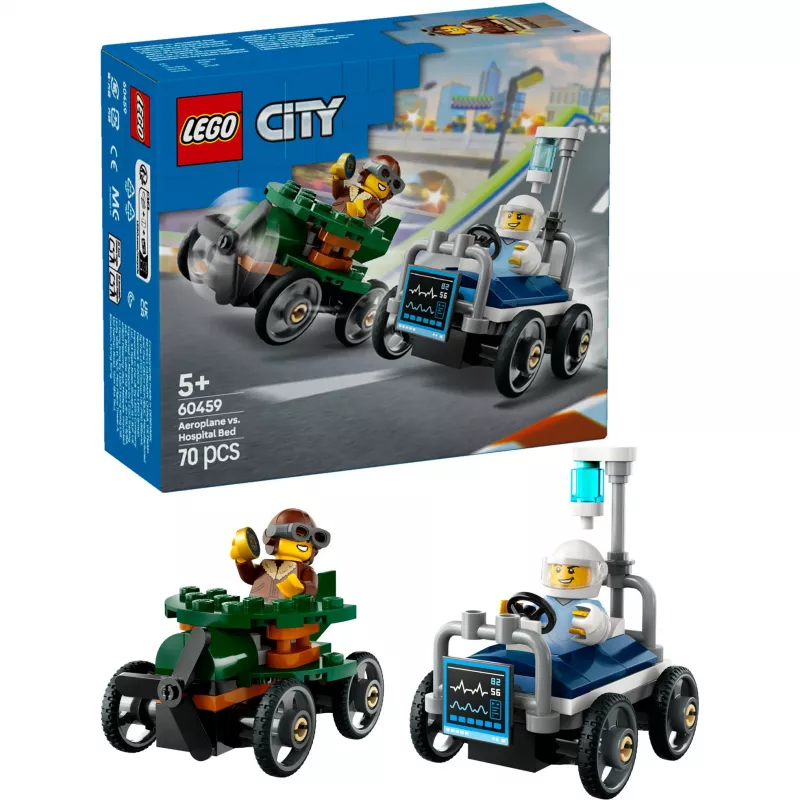 LEGO CITY 60459 Lietadlo vs. nemocničná posteľ