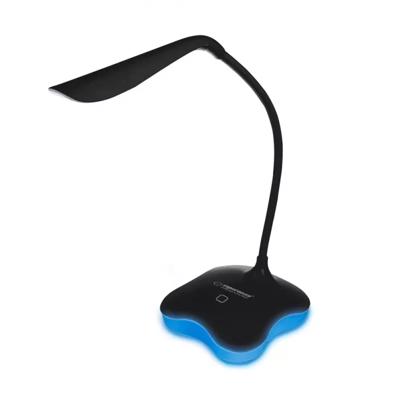 Esperanza ELD105K Mimosa LED stolová lampa, 3 W, čierna