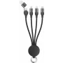 USB kábel 2GO 797363 USB A/USB C USB C/Micro-USB B/Lightning čierny