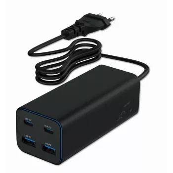 Gembird TA-UC-2A2C-PD100-01-BK nabíjačka pre mobilné zariadenia notebook, smartfón čierna AC rýchle nabíjanie interiérová