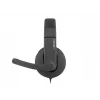 Drôtový binaurálny headset NATEC Rhea s mikrofónom na ramienku, 3,5 mm konektory, 2,2 m kábel, 32 Ω impedancia