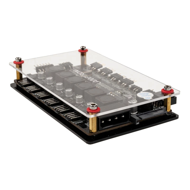 Lamptron CU135 Fan Controller + RGB Controller s displejom, ARGB - čierny
