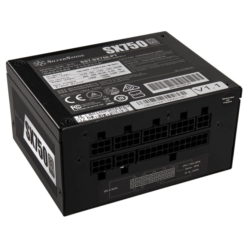 Napájací zdroj SILVERSTONE SX750 Platinum 750W 80 Plus Platinum, formát SFX-L