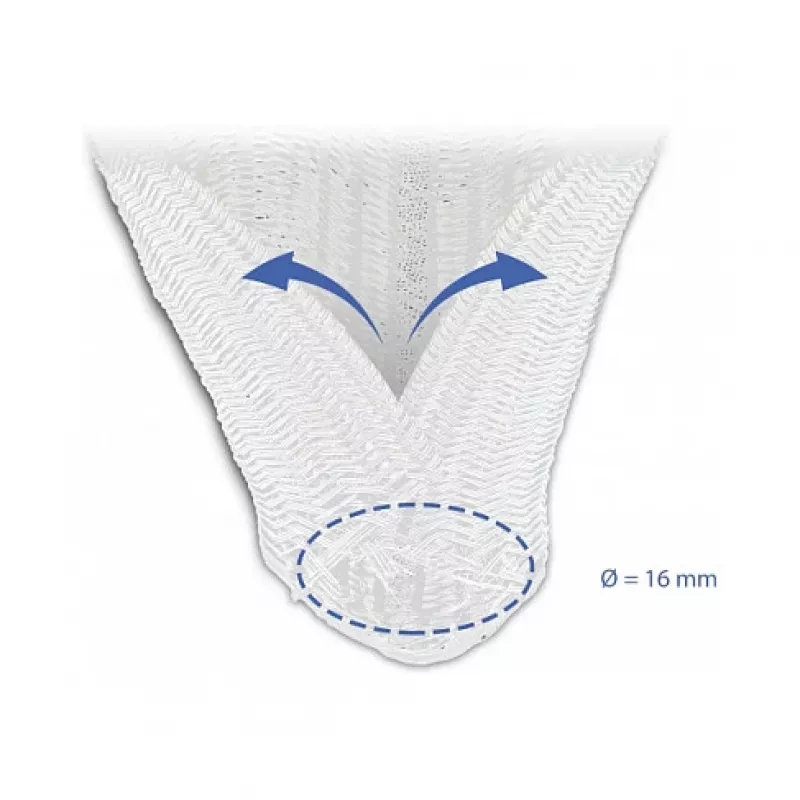 Pletená hadica DeLOCK 20814 10 m x 16 mm biela