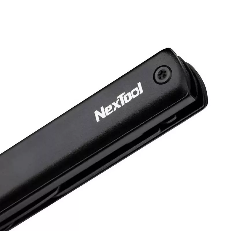 Multifunkčné pero s baterkou Nextool NE20026 — LED 50 lm, 90 min prevádzky, nerezový nôž, nožnice, USB-C, hliník, 125×15 mm, 38 g