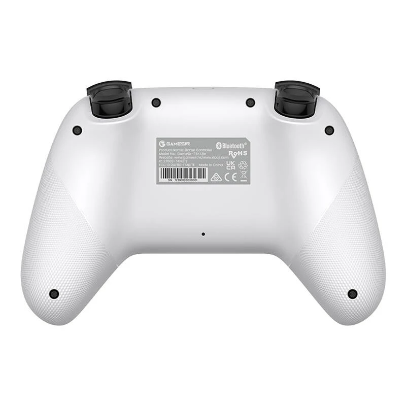 Bezdrôtový herný ovládač GameSir T4n Lite biely kompatibilný s Bluetooth, bezdrôtový, nabíjateľný