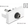 DC konektor DELOCK Easy 45 5,5 x 2,1 mm zásuvka na DC 5,5 x 2,1 mm