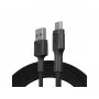 USB 2.0 kábel Green Cell KABGC20 — USB A na Micro-USB B, 1,2 m, čierny