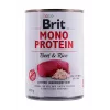 BRIT Mono Protein Beef & Rice - mokré krmivo pre psy - 400g