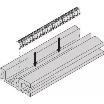 SCHROFF HORIZ.RAIL H VT 84HP EMC - príslušenstvo do racku (24576084)