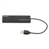 USB hub Tellur Basic 4-port USB 2.0 — čierny, 4x USB-A porty