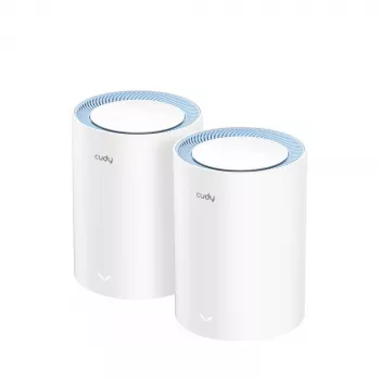 Mesh systém Cudy M1200 2 ks balenie – dvojpásmové Wi-Fi 5 (300/867 Mbit/s), 2 jednotky, 1x LAN port, podporuje 100 zariadení