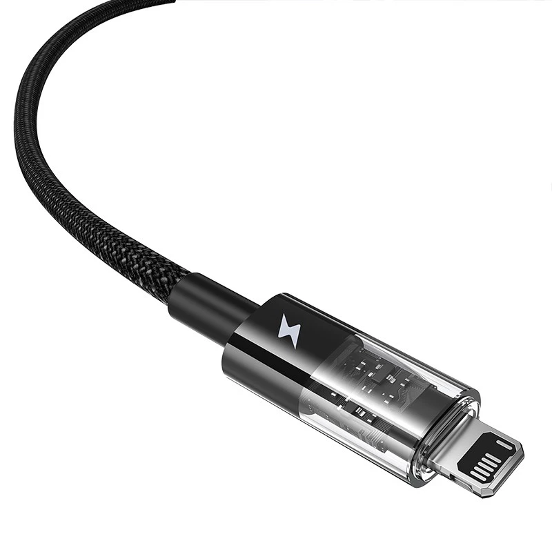 Baseus Gem USB-IP 2,4A rýchlonabíjací kábel 2 m čierny