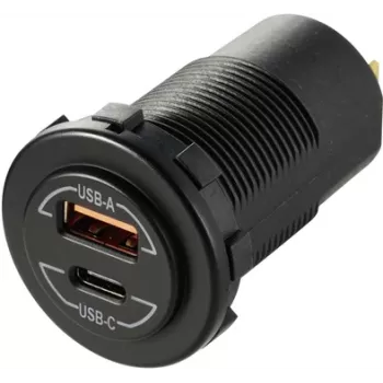 VOLTCRAFT Power-Delivery USB vstavaná zásuvka do vozidla 60W (VC-14336670)