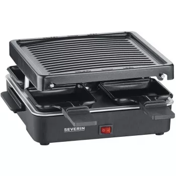 Severin Mini Raclette Gril 4 malé nepriľnavé panvičky 600 W