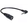 Audio kábel DeLOCK 65397 0,14 m 2,5 mm samec na 3,5 mm samica čierny