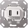Gira USB napájací zdroj 2f Type-A/C modul biely 234900 (234900)