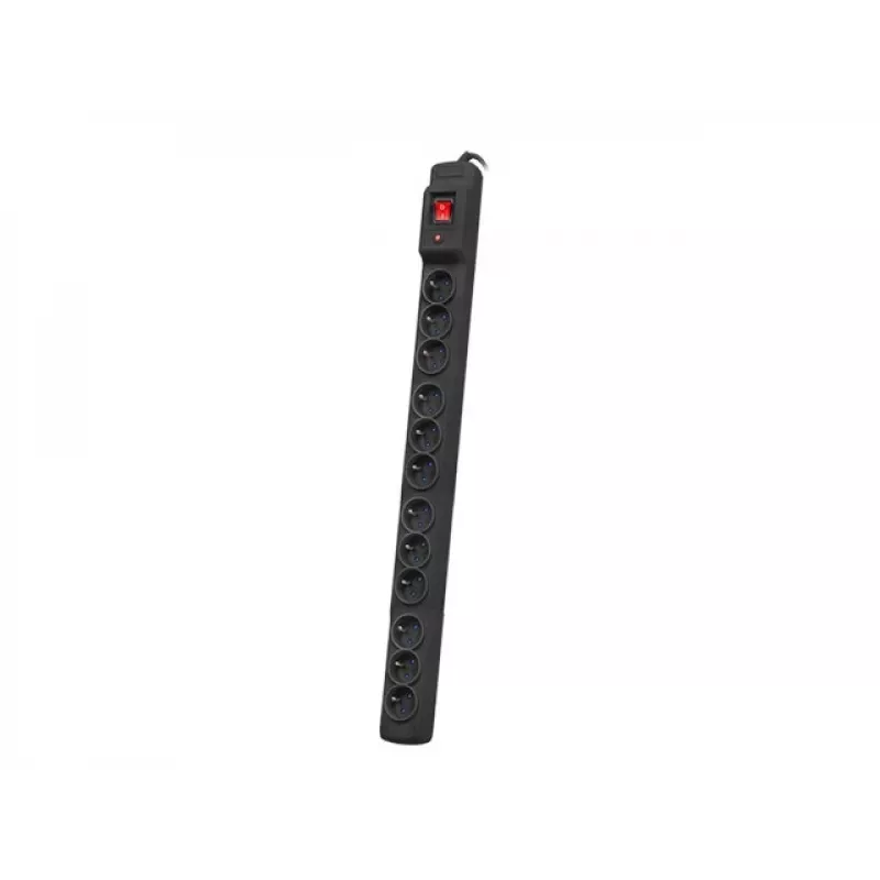 RACK POWER STRIP 19 ARMAC MULTI M12/10A 3M 12X 230V PL vertikálna montáž čierna