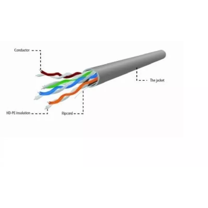 Gembird UPC-5004E-L/100 sieťový kábel sivý 100 m Cat5e U/UTP (UTP)