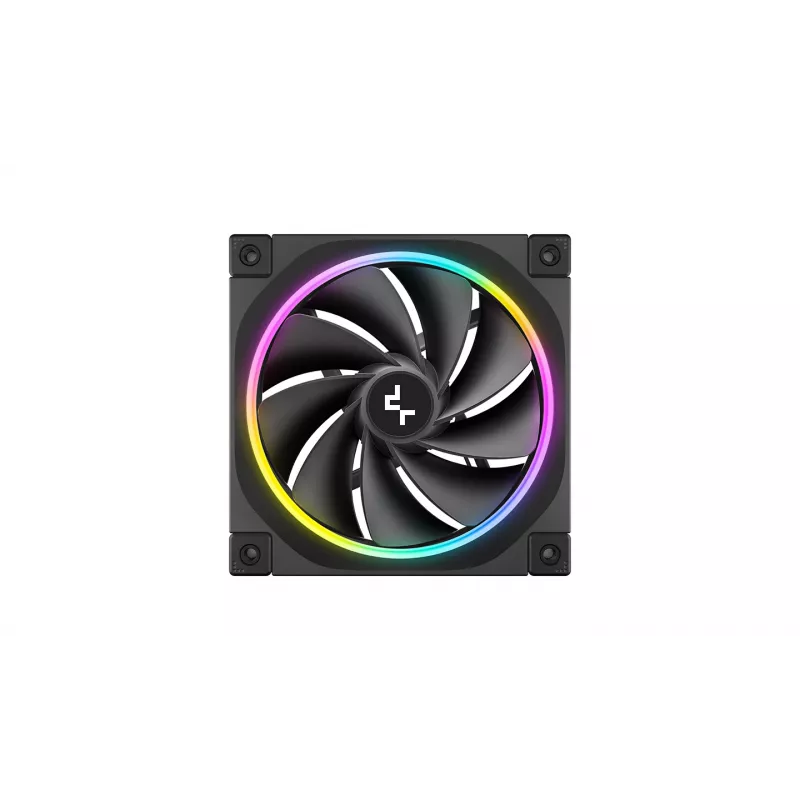 DeepCool FL12R 3-in-1 ventilátory do skrinky 120 mm (3 ks), Reverse, 4-pin PWM, 500–2150 ot./min, FDB, čierne