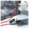 USB kábel RealPower MagneticCharge3 1m USB A čierny modrý červený