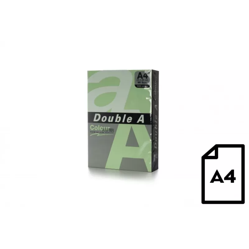 Farebný papier Double A, 80 g, A4, 500 listov, Emerald