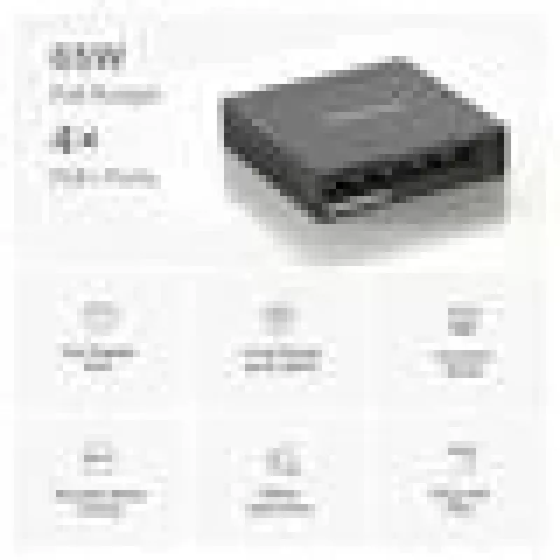 Mercusys 5-portový Gigabit desktop switch so 4-portovým PoE+