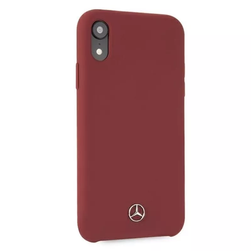 Mercedes-Benz tvrdý kryt silikónový pre Apple iPhone XR červený MEHCI61SILRE