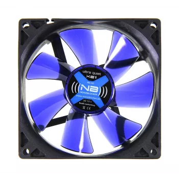 Ventilátor do počítačovej skrine NoiseBlocker BlackSilentFan XE1 92 mm, 1500 ot/min, 17 dB, 50 m³/h, 4 V, čierna