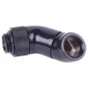 Alphacool HF uhlový adaptér dvojitý 45° otočný G1/4 AG na G1/4 IG - Deep Black (17060)