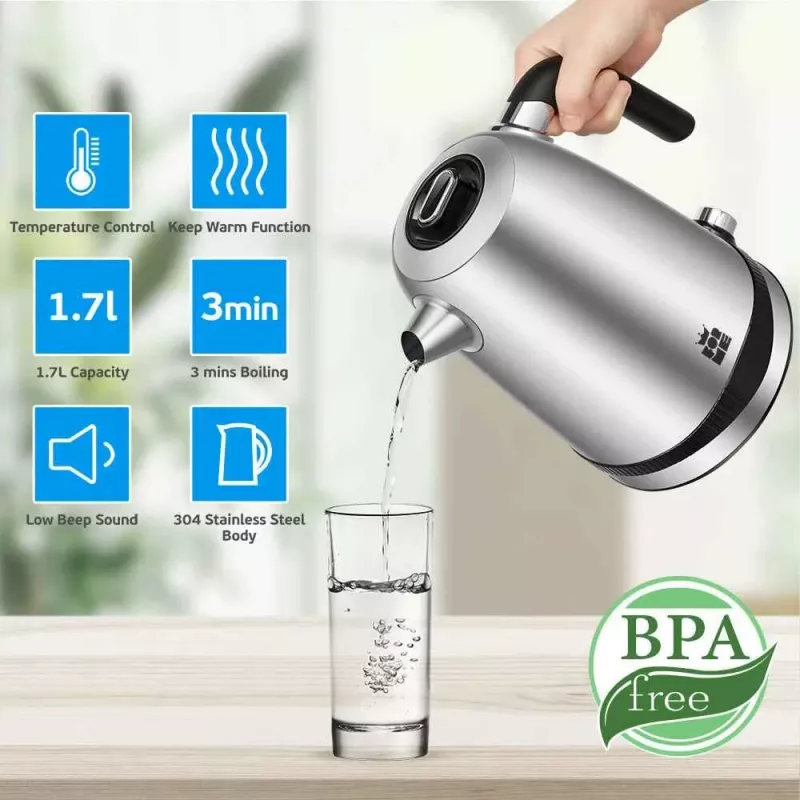 Elektrická kanvica Forme FKS-817 1,7 l 2200 W čierna