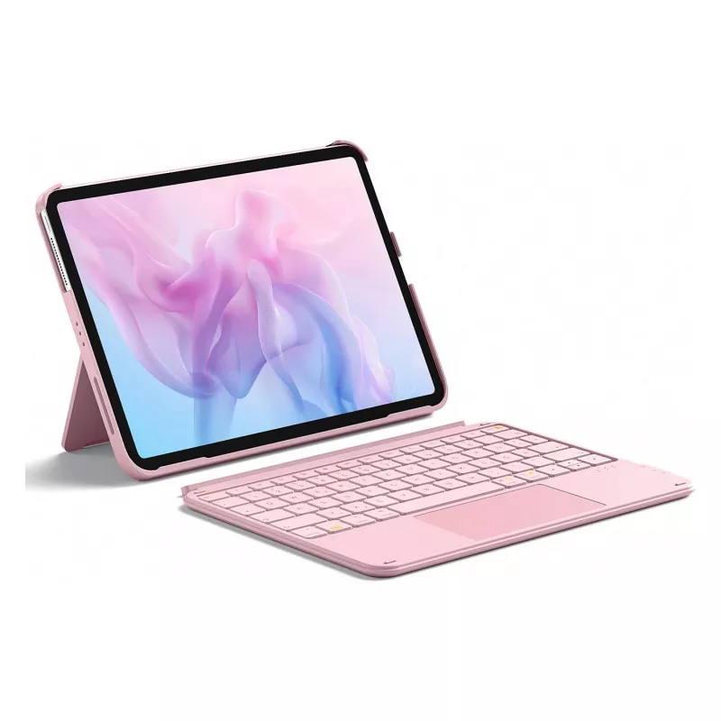 Inateck KB04122 Ace Touch puzdro s klávesnicou pre iPad 11 / iPad Air 4/5, QWERTZ, ružové