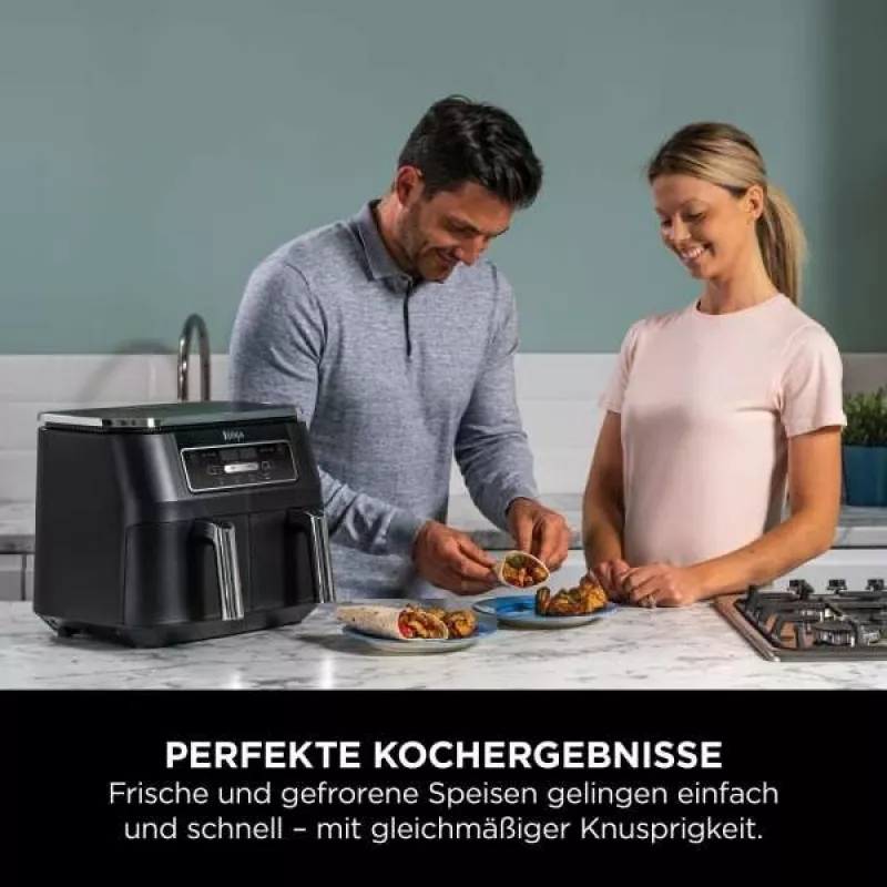 Ninja AF200EU fritéza dvojitá 7,6 L samostatná 2400 W teplovzdušná fritéza čierna