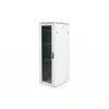DIGITUS 36HE Unique sieťový rozvádzač 600x800mm sklenené dvere sivý