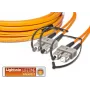 Lightwin vysokokvalitný plochý duplexný LWL patch kábel, MM OM2, SC - SC LWL patch kábel (LDP-50 SC-SC 10.0 FD)