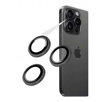 Pevné ochranné sklo fotoaparátu | Samsung | Galaxy S26 Ultra | Tvrdené sklo | Čierna