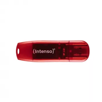 USB flash disk Intenso 128 GB USB Type-A 2.0 červený transparentný