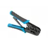 Krimpovacie kliešte LANBERG NT-0201 pre RJ-45 konektory, 180 mm, 315 g, čierne/modré