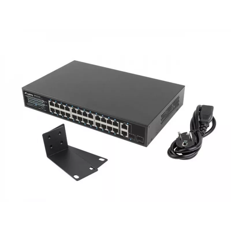 Lanberg RSFE-24P-2C-250 sieťový switch Unmanaged Gigabit Ethernet (10/100/1000)