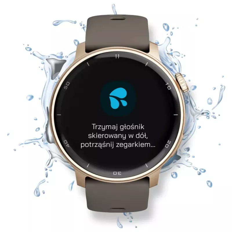 Smartwatch Stelio STSWA101GD Activ GPS 46 mm zlatá — 46 mm GPS smartwatch, zlaté puzdro